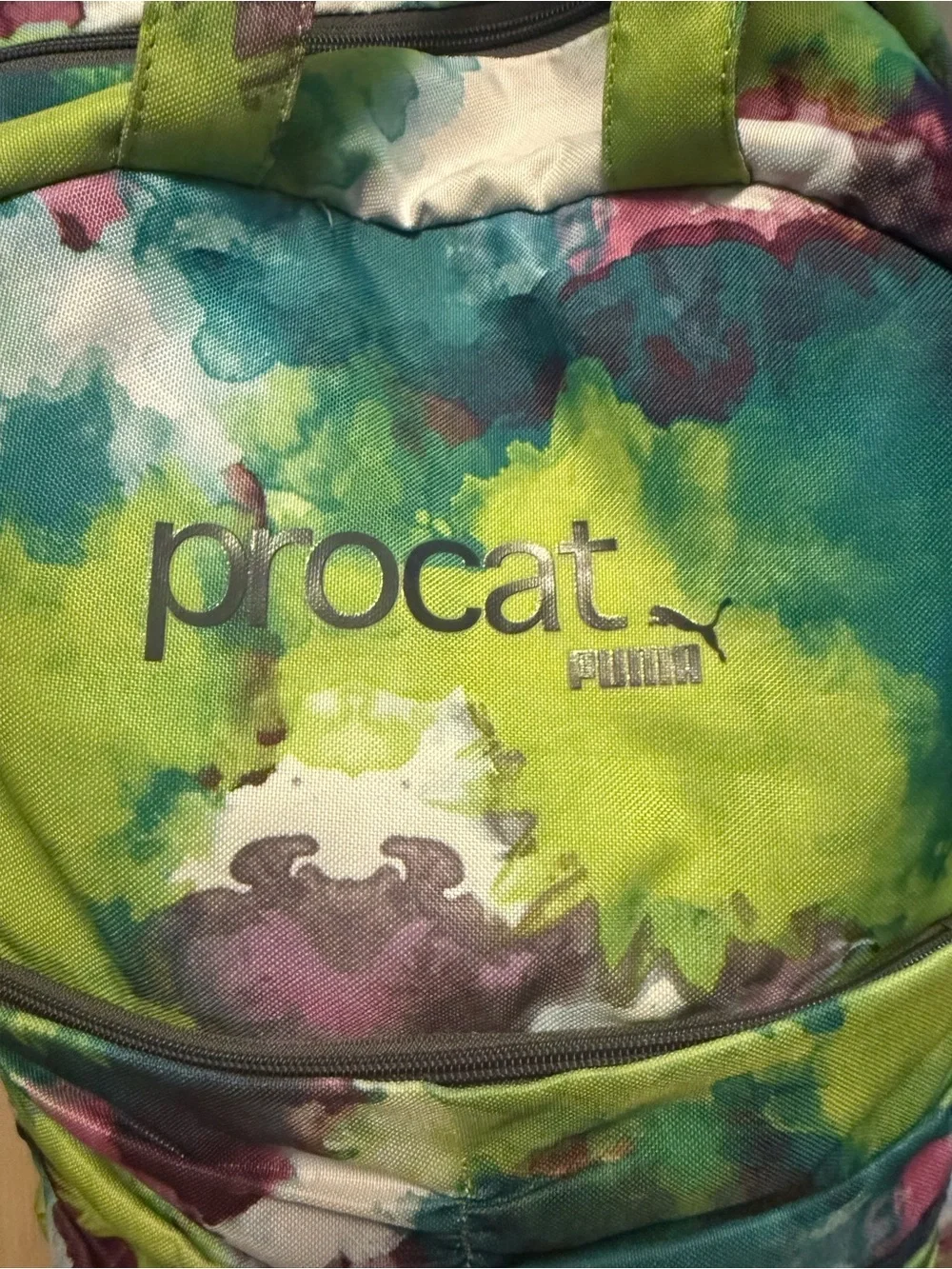 Puma Procat Multicolor Watercolor Print Backpack